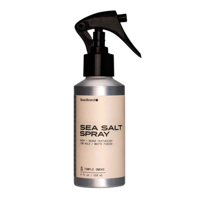 Beardbrand Sea Salt Spray for Men Texturizing Hair Mist with Temple Smoke Scent | Adds Volume & Natural Matte Finish | Beach Waves, Lightweight Hold 3.4 oz