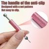 2 PCS Piercing Ball Grabber Tool Set,4 Claw Diamond Tweezers for Easy Jewelry Changing,Piercing Removal Tool,Stainless Steel Gem Pickup Tool for Septum, Earrings,Small Parts (bulepink) view 2