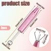 2 PCS Piercing Ball Grabber Tool Set,4 Claw Diamond Tweezers for Easy Jewelry Changing,Piercing Removal Tool,Stainless Steel Gem Pickup Tool for Septum, Earrings,Small Parts (bulepink) view 3