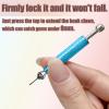 2 PCS Piercing Ball Grabber Tool Set,4 Claw Diamond Tweezers for Easy Jewelry Changing,Piercing Removal Tool,Stainless Steel Gem Pickup Tool for Septum, Earrings,Small Parts (bulepink) view 4