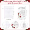 Geetery 12 Sets Inspirational Compact Mirror Bulk Gift for Women Mini Double Sided Folding Mirror with Card Employee Appreciation Gift for Nurse Social Coworker Teacher Volunteer (Rose) view 3
