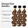 Biliisyff Ombre Body Wave Human Hair Honey Blonde P4/27, 30 32 34 Inch view 3