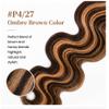 Biliisyff Ombre Body Wave Human Hair Honey Blonde P4/27, 30 32 34 Inch view 4
