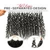 Topunique Burmese Curly Human Crochet Hair, 14 Inch #1B Natural Black view 2
