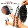 Topunique Burmese Curly Human Crochet Hair, 14 Inch #1B Natural Black view 3