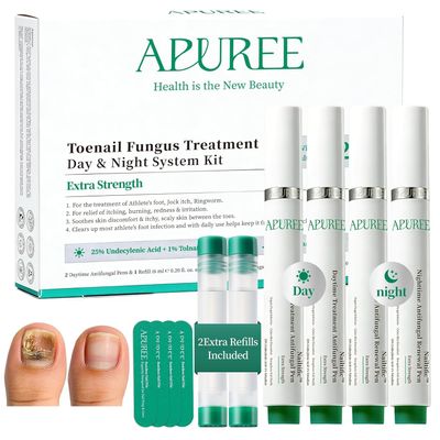 Apuree Toenail Fungus Treatment Pen 25% Undecylenic Acid 1% Tolnaftate