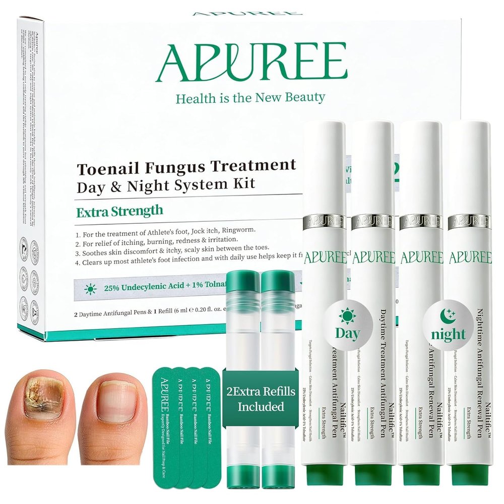 Apuree Toenail Fungus Treatment Pen 25% Undecylenic Acid 1% Tolnaftate