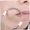 Threading Hair Removal, 4.1x2.1 Inch Stainless Steel Spring Threading Tool with Comfortable Grip, Portable Manual Face Hair Remover for Women Upper Lip, Chin, Cheeks and Neck view 2