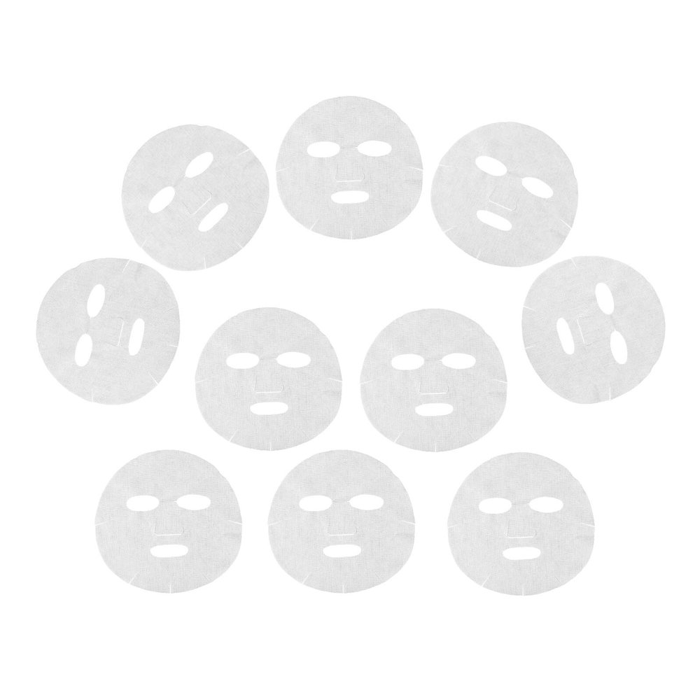 Veemoon 10pcs Cotton Face Mask Sheets Breathable Plant Facial Sheet Masks for Skincare DIY Wet Compress Home Spa Travel