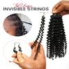 Topunique Afro Kinky Curly Human Crochet Hair, 18 Inch, #1B Natural Black view 3