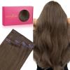 WENNALIFE Invisible Edge Seamless Clip in Hair Extensions Real Human Hair view 1