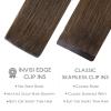 WENNALIFE Invisible Edge Seamless Clip in Hair Extensions Real Human Hair view 3