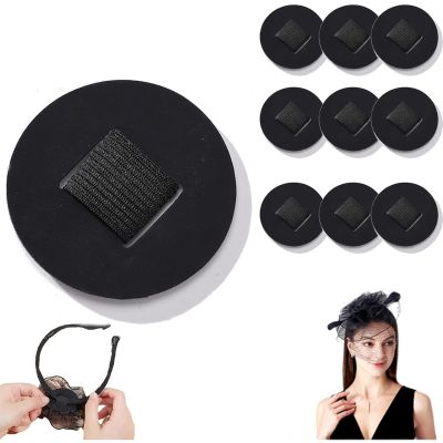 Felt Hair Band Pad, 2 Inch DIY Felt Hair Band Decor Base Fixed Hairstyle Not Easy, Performance Hair Accessory Tape Suitable for Dance Performances, Fashion Shows, And Weddings (10, B Black)