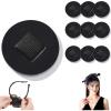 Felt Hair Band Pad, 2 Inch DIY Felt Hair Band Decor Base Fixed Hairstyle Not Easy, Performance Hair Accessory Tape Suitable for Dance Performances, Fashion Shows, And Weddings (10, B Black) view 1
