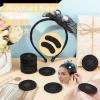 Felt Hair Band Pad, 2 Inch DIY Felt Hair Band Decor Base Fixed Hairstyle Not Easy, Performance Hair Accessory Tape Suitable for Dance Performances, Fashion Shows, And Weddings (10, B Black) view 2