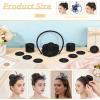 Felt Hair Band Pad, 2 Inch DIY Felt Hair Band Decor Base Fixed Hairstyle Not Easy, Performance Hair Accessory Tape Suitable for Dance Performances, Fashion Shows, And Weddings (10, B Black) view 3