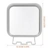 TOVINANNA Suction Cup Shower Mirror with Hook, Fogless Shaving Mirror for Bathroom, Silver Wall-Mounted Razor Holder for Men and Women view 2