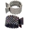 AUTSUPPL 2pcs Rhinestone Ponytail Hair Clips High Ponytail Holder Claw Clips for Women Hair Accessories Silver and Dark Claws for Elegant Updo and Daily Styling view 1