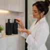 Indecor Home Rectangular Resin Dispenser Premium Bathroom Shampoo Conditioner Body Wash Bottle Modern Refillable Pump Design view 3