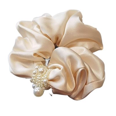 AFPSDLFJDLS Hair Accessoriespearl Headwearhair Ringsfemale Tieponytail Ropeball Shaped Hair Rope(Gray)