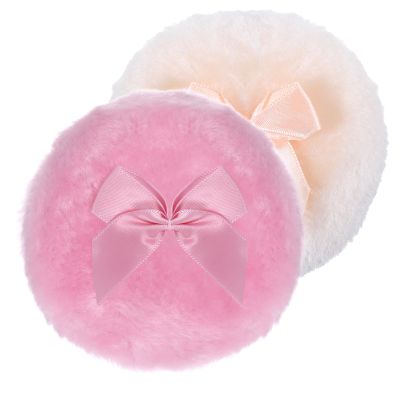 2 PCS Body Powder Puff, 3.5 Inch Dusting Powder Puff, Soft Washable Reusable Big Fluffy Dust Puffs for Wet Dry Makeup Face Body