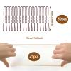 25 Pcs Hair Nets for Buns And 50 Pcs U Shaped Hair Pins Set, Bun Net Brown,Ballet Buns Kit,Ballet Hairs Net,50 Cm individual Package invisible Hairs Nets for Women, Girls, Ballet Dancer, Nurse(Brown) view 2