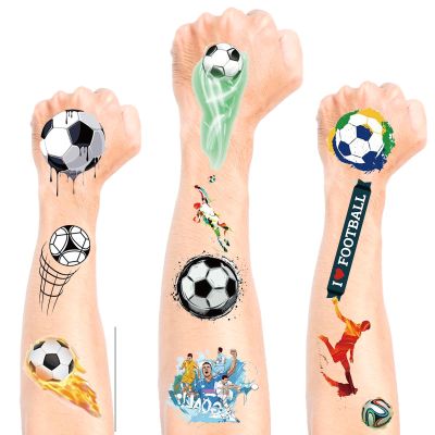 10 Sheets Soccer Temporary Tattoos, Pre-cut Soccer Stickers, Worlde Cup 2026 Football Sticker, Waterproof Football Stickers for Sports Theme Party Decorations Supplies, Soccers Party Favors for Fans