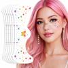 Oiomniv Rainbow Butterfly Freckle Face Stickers, 6 Sheets Temporary Face Tattoos for Women and Adults, Pride Makeup Freckles Decals for Festivals, Parties, Parade view 1