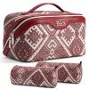 BOYATU Travel Makeup Bag Organizer: Boho Large Capacity Cosmetic Bag Sets view 1
