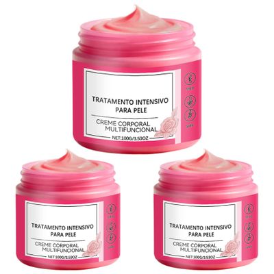 Licsaliwe Pregnancy Stretch Mark Cream - Belly Butter for Pregnancy Improve Skin's Appearance 100g Rose Scented Moisturizer for Daily Skin Care, 3Pcs