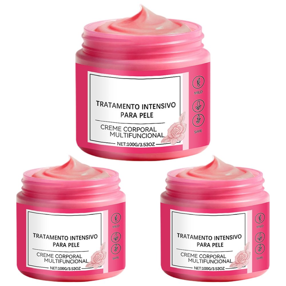 Licsaliwe Pregnancy Stretch Mark Cream - Belly Butter for Pregnancy Improve Skin's Appearance 100g Rose Scented Moisturizer for Daily Skin Care, 3Pcs