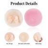 4 Pcs Body Powder Puffs, 3.2 Inch Fluffy Powder Puff for Face & Body, Washable Dusting Soft Makeup Puffs for Wet Dry Makeup view 2