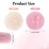 4 Pcs Body Powder Puffs, 3.2 Inch Fluffy Powder Puff for Face & Body, Washable Dusting Soft Makeup Puffs for Wet Dry Makeup view 3