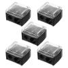 PLAFOPE Dual Hole Makeup Pencil Sharpener 5pcs Set for Lip Liner and Eyeliner, Portable Cosmetic Sharpener for Womens Beauty and Office Use view 1