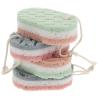 OSOLADY 4pcs Exfoliating Shower Sponge Net for Dead Skin Removal, Bath Scrubber Body Sponge with Korean Exfoliating Cloth, Back Scrubber for Men and Women Home Bath Use view 1