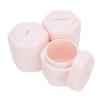 Sunisfa Travel Plastic Wide Mouth Jars, 3pcs Roseate Leak Proof Magnetic Body Wash Lotion Containers for Shower Gels, Facial Cleansers, Makeup Products, Ideal for Impromptu Trips view 2