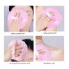 HMRCYTE Extra Large Body Powder Puff and Container, 6" Crystal Storage Jar view 4