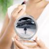 FZMVSQH Aircraft Carrier Compact Mirror 1x/2x Magnification Round Travel Makeup Mirror Double Sided Portable Handheld Mirrrors for Pocket Purse Travel Essentials Gift for Women Girl view 4