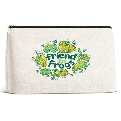 Frog Gifts Makeup Bag for Women, Frog Lover Gifts for Friends Sisters