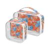 ALAZA Blue Hydrangea Dragonfly Toiletry Bag Travel Makeup Organizer Cosmetic Bags Clear Pouch Waterproof with Handle for Men Women view 1