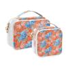 ALAZA Blue Hydrangea Dragonfly Toiletry Bag Travel Makeup Organizer Cosmetic Bags Clear Pouch Waterproof with Handle for Men Women view 2
