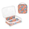 ALAZA Blue Hydrangea Dragonfly Toiletry Bag Travel Makeup Organizer Cosmetic Bags Clear Pouch Waterproof with Handle for Men Women view 3
