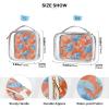 ALAZA Blue Hydrangea Dragonfly Toiletry Bag Travel Makeup Organizer Cosmetic Bags Clear Pouch Waterproof with Handle for Men Women view 4