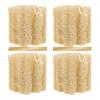 4 Pack HungkaTurn Natural Loofah Sponge Exfoliating Body Scrubber for Shower, Bath Loofa for Men Women, Soft & Smooth Skin view 1