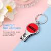 Karate Cute Nail Clipper Sturdy Fingernail and Toenail Clipper Cutters with Keychain Effortless view 3