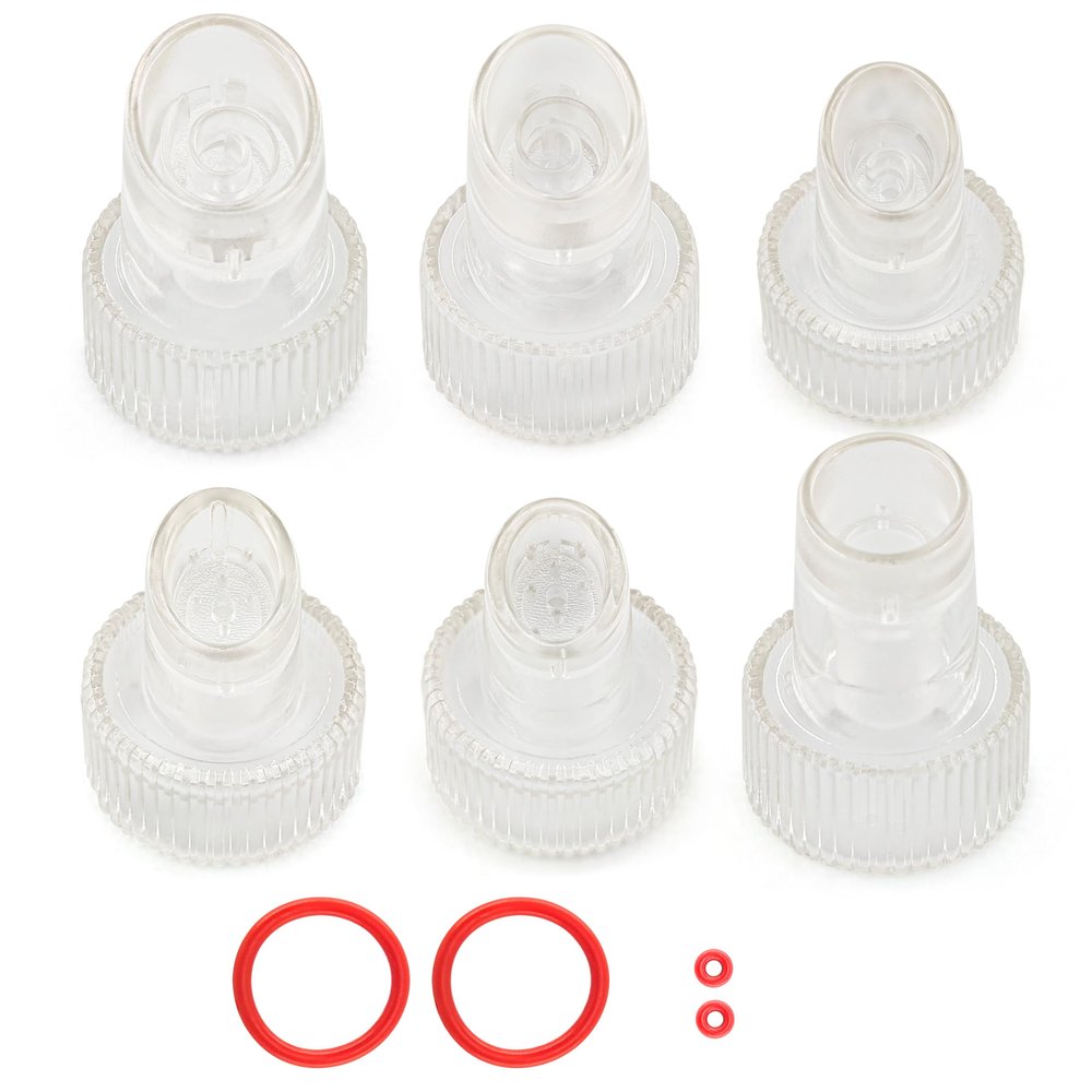 Elitzia 6 Pcs Hydro Oxygen Facial Beauty Machine Tips for Beauty Salon SPA