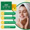 jioijioi 2Pcs Stemsoul Soap,Superfood Stemsoul Soaps,StemSoul Turmeric Lemon Soap Bar,Turmeric Cleansing Skincare Set,Deep Cleansing view 2