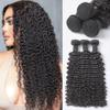 LUVME 12A Human Hair Bundles Deep Wave 24 26 28 Inch, 100% Brazilian Virgin Human Hair 3 Bundles, Unprocessed Raw Hair Double Weft, Soft & Full Natural Look for Salon Home Sew-In view 1