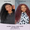 LUVME 12A Human Hair Bundles Deep Wave 24 26 28 Inch, 100% Brazilian Virgin Human Hair 3 Bundles, Unprocessed Raw Hair Double Weft, Soft & Full Natural Look for Salon Home Sew-In view 2