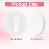 12Pcs Makeup Puff, Shimmeroo Mini Round Velvet Make Up Puff, Press Setting Make Up Puffs with Ribbon for Powder Loose, Pressed Powderface view 2
